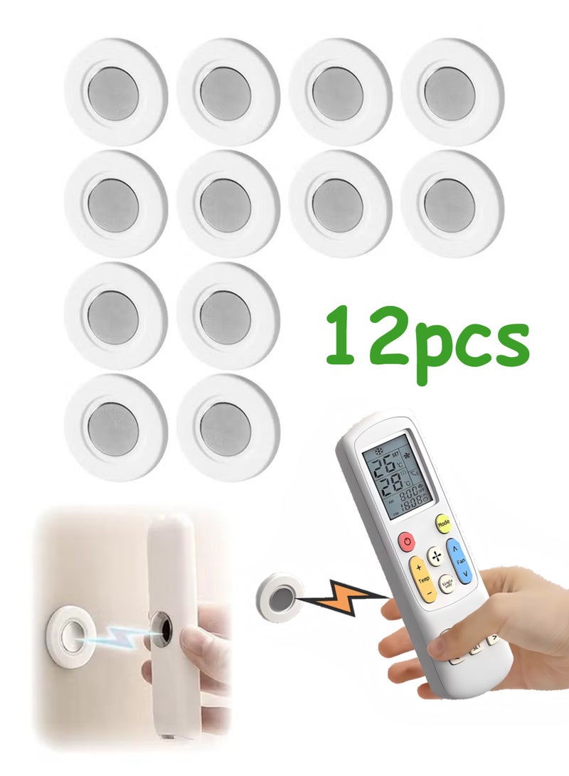 12pcs Magnetic Remote Control Holder Remote Control Holder,Remote Holder,Magnetic Remote Holder,TV Remote Holder,Remote Holder Wall Mount,For Silicone Remote Holder Wall Mount, Tv & Tool Holder - Image 1