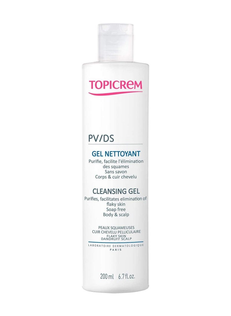 توبي كريم Topicrem PV body and scalp Cleansing Gel (200ml) - Image 3