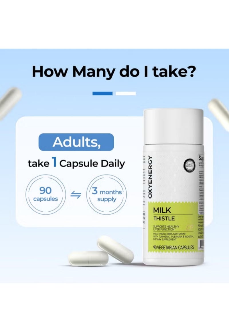 OxyEnergy Milk Thistle Capsules: Science-Based Formula for Advanced Liver Support - Image 2