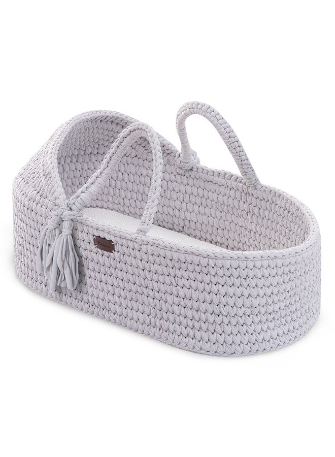 TEKNUM Moses Rope Basket - Grey - Image 1