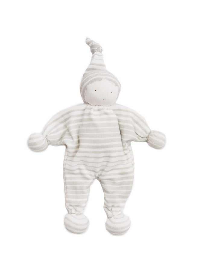 Under the Nile Organic Cotton Baby Buddy Lovey Grey Stripes Toy