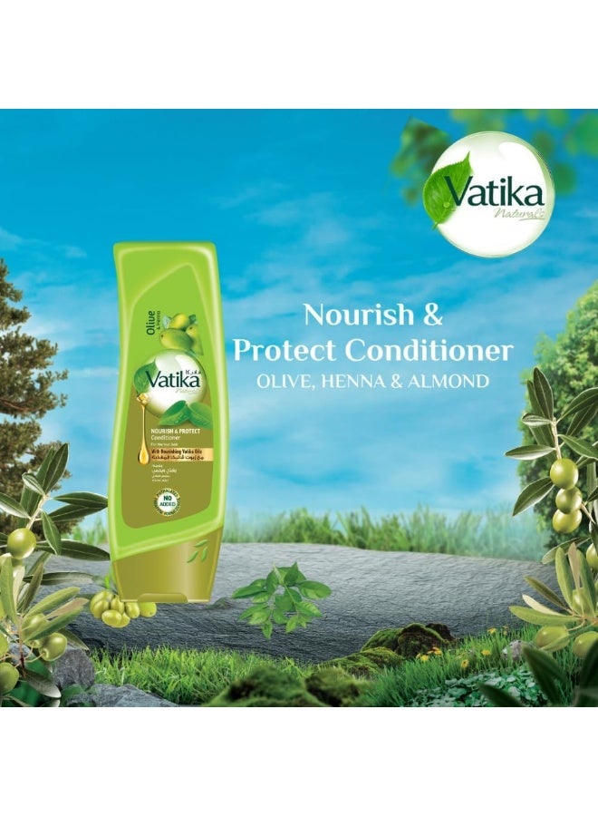 Vatika Naturals Nourish & Protect Conditioner 400ml | Enriched With Olive & Henna | Root to Tip Nourishment | For Normal Hair - Image 4
