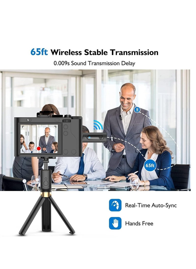 ELTRAZONE Professional Wireless Lavalier Microphone for iPhone, Android Phone, Camera - Recording Condenser Mic Ultra Low Delay, Lapel Noise canceling Mic for Video YouTube Interview Tiktok Vlog - Image 4