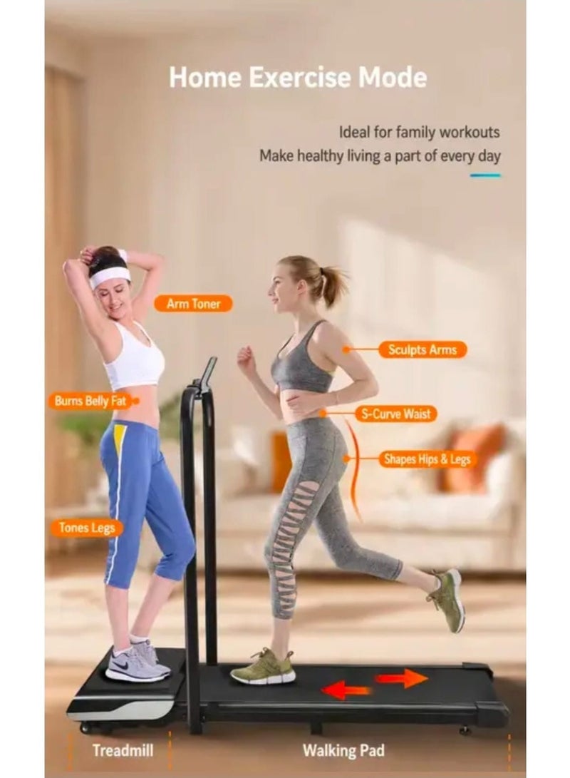 ICON 2-in-1 Foldable Treadmill with Crazy Fit Vibration Plate & Side Massage | Running & Walking Machine | Adjustable Incline | 8 Shock Absorbers | 110kg Capacity - Image 3