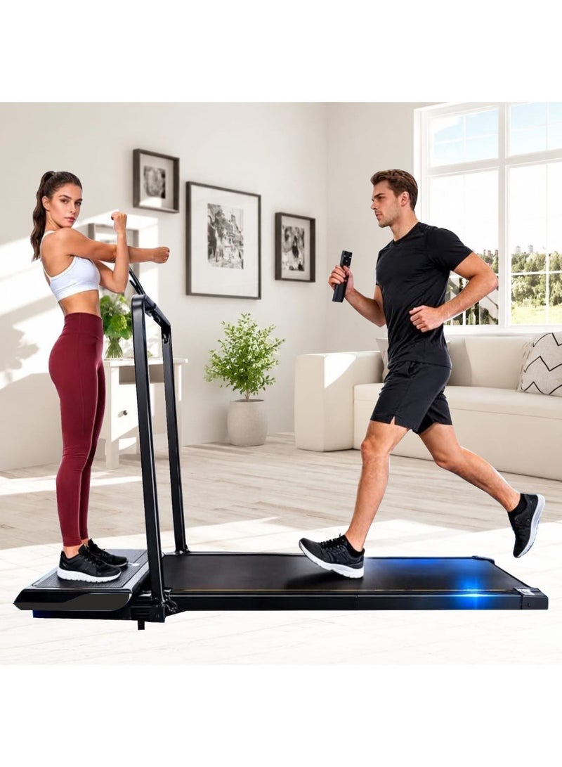 ICON 2-in-1 Foldable Treadmill with Crazy Fit Vibration Plate & Side Massage | Running & Walking Machine | Adjustable Incline | 8 Shock Absorbers | 110kg Capacity - Image 2