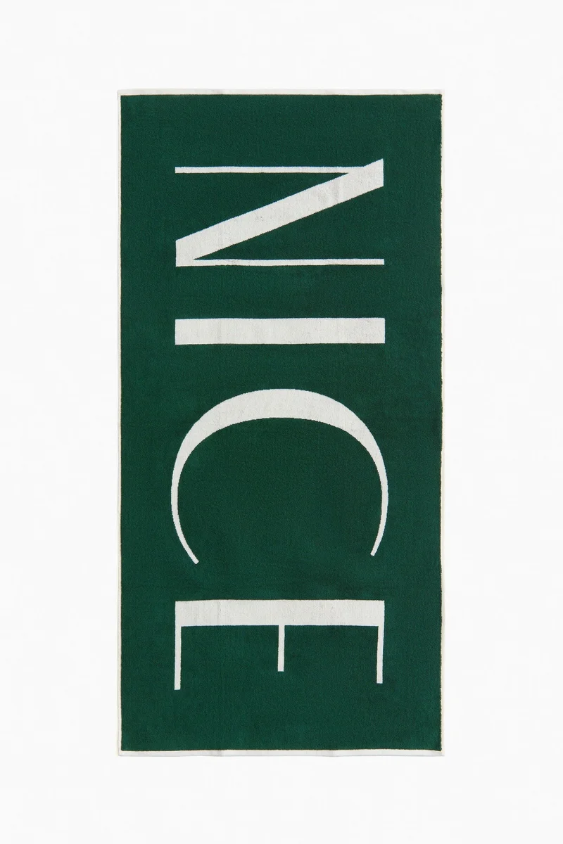 H&M Text-motif cotton beach towel
