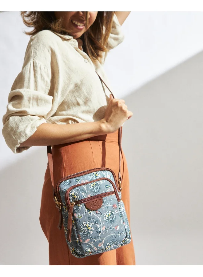Chumbak TEAL BY CHUMBAK Crossbody Sling Bag for Women | Stylish Printed Canvas Box Sling bag | Multipurpose Daily use Bag for Office/College/Travel