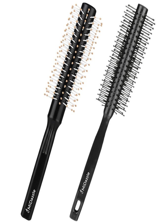 Midazzle Round Hair Brush for Adding Curls, Volume & Waves in Hair| Men and Women| Hair Volumizer Brush| All Hair Types Perfect Tool for Blow Drying (Pack Of 2) - Image 2