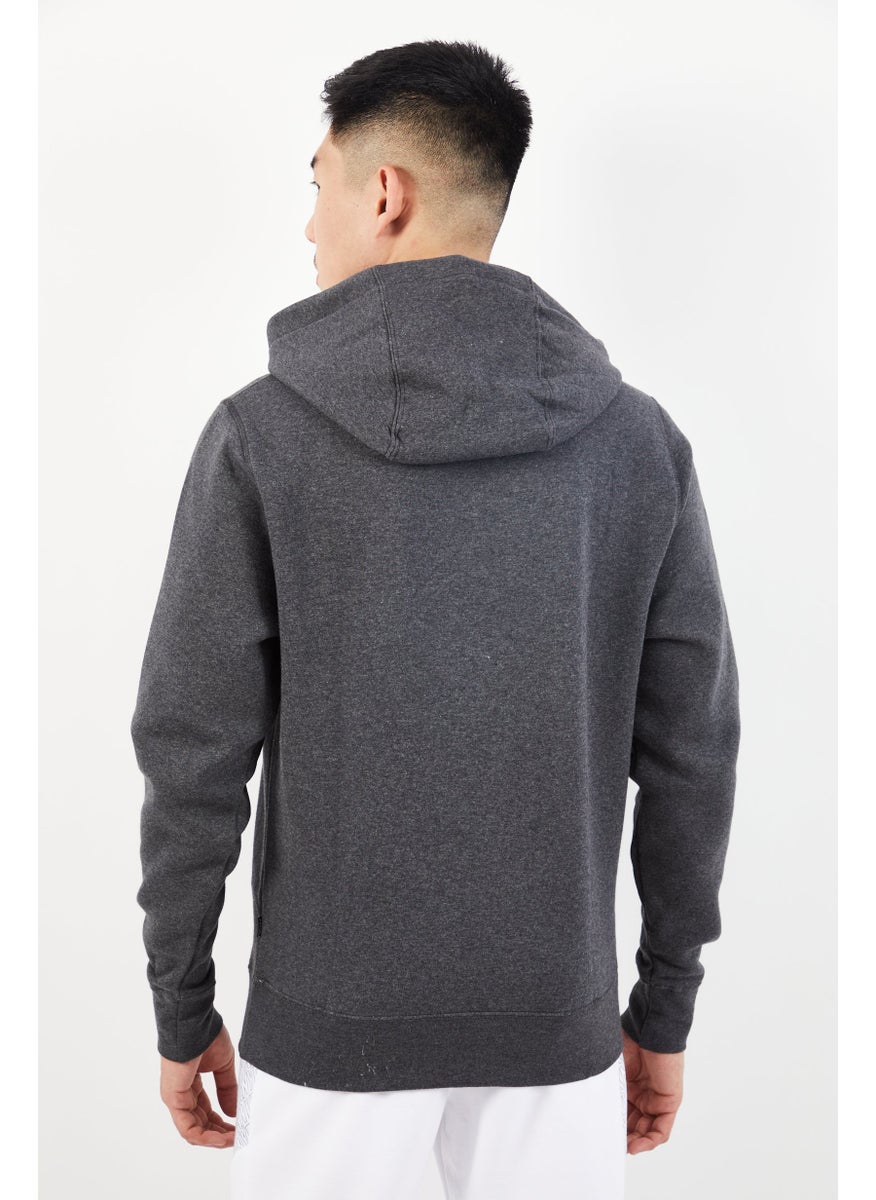DKNY Sport Men Sportswear Fit Long Sleeve Outdoor Hoodie, Grey  - Image 4