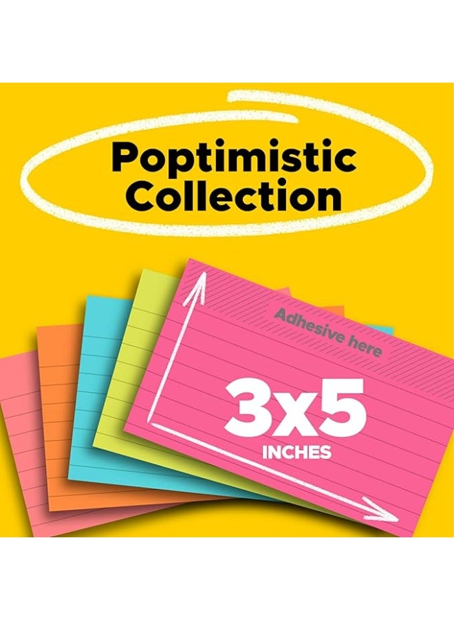 Post-it Notes Neon Colors 655-5PK 3 x 5 in (76 x 127 mm), 5pads/pack | Assorted Colors | Sticky Notes | For Note Taking, To Do Lists and Reminders | Clean Removal | Recyclable | 100 sheets/pad - Image 4