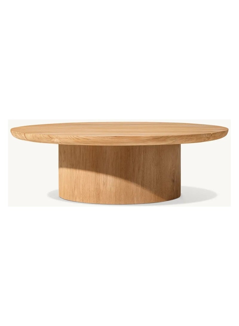 Betak Beige oak coffee table - 85 x 85 x 50 cm - Image 2