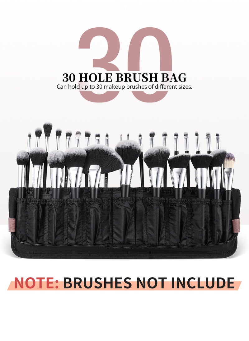 DUcare Makeup Brush Organizer 30pcs Folding Travel Professional Makeup Brushes Case Bag Stand-up Cosmetic Bag Artist Storage Bag (Only Bag)  - Image 5