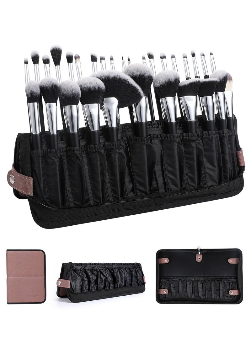 DUcare Makeup Brush Organizer 30pcs Folding Travel Professional Makeup Brushes Case Bag Stand-up Cosmetic Bag Artist Storage Bag (Only Bag)  - Image 4