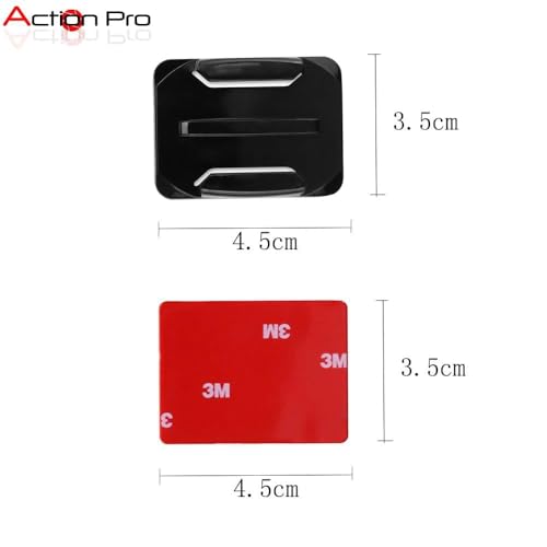 Action Pro 3M Curve Adhesive Sticky Mount Compatible with GoPro-13/12/11/10/9/8/7/6/5/4/3+/3/SJCAM/Yi/ 4K Eken Noise Play and Other Action Cameras - Image 3