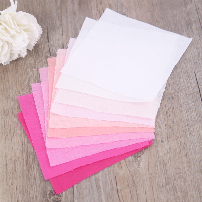 100pcs 10x10cm DIY Handmade Patchwork Cotton Fabrics Cloth Materials for Sewing Scrapbooking Quilting (50pcs Print Fabrics+50pcs Solid Color Fabrics) - Image 3