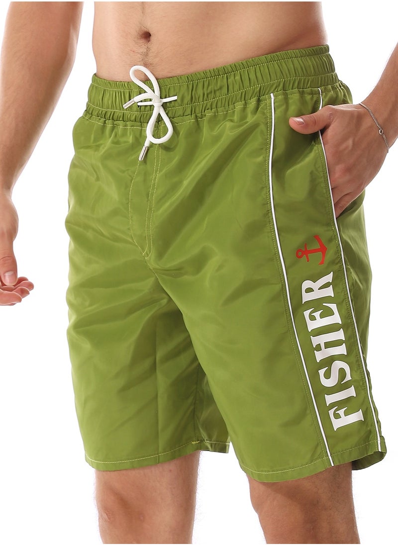 Caesar - MENS Printed Printed Swim Short - Image 1
