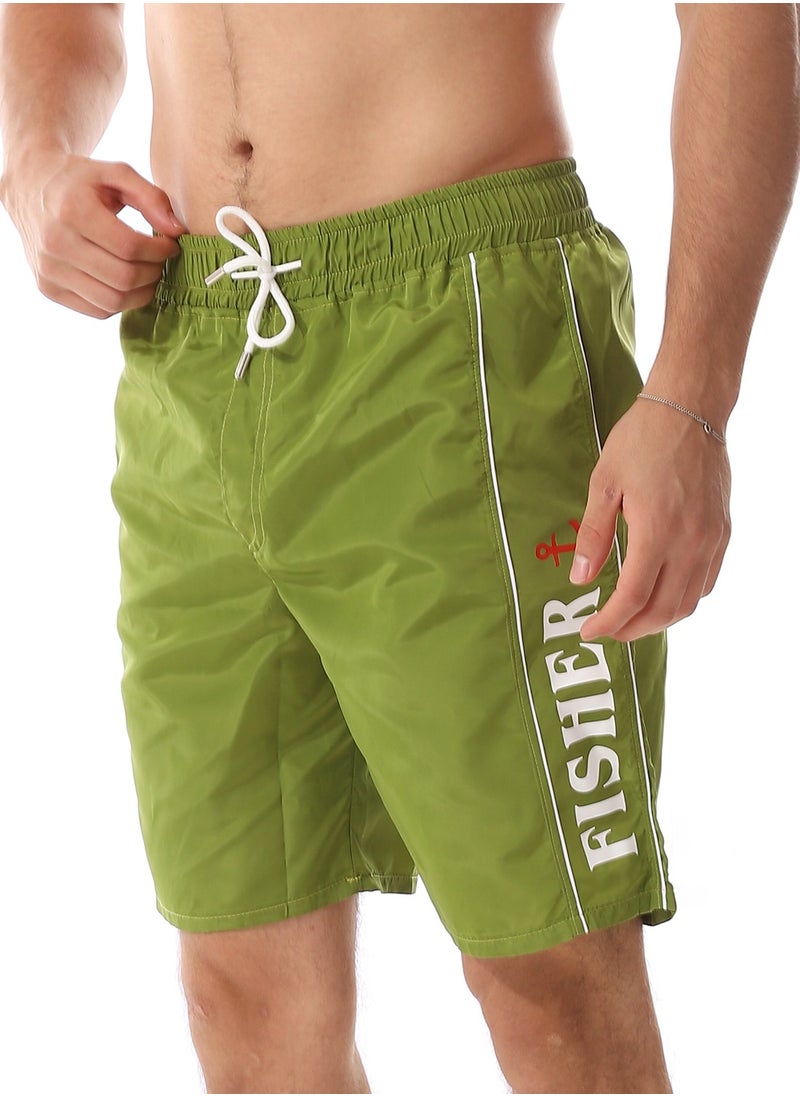Caesar - MENS Printed Printed Swim Short - Image 1