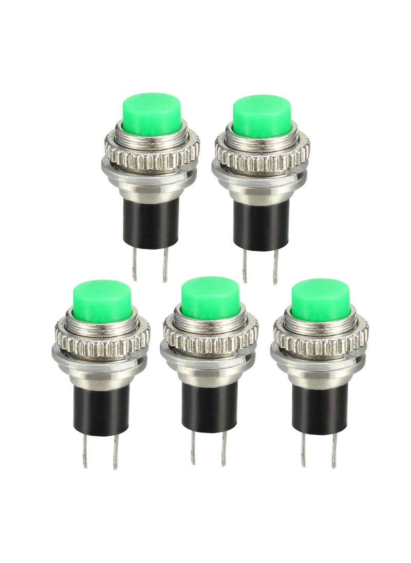 Gajrup Gajrup Push ON Push OFF Switch Button Switches SelfLock OnOff 2 pin Push Button Switch Green Pack of 5 pc  - Image 1