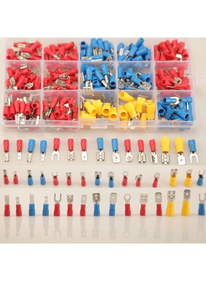 Arabest 280PCS Crimp Connectors, 2.8mm 4.8mm 6.3mm Male and Female Spade Connector kit, 15 Types Crimp Terminals Electrical Connectors, Electrical Terminals Includes Spade Ring Fork Wire Connectors - Image 3
