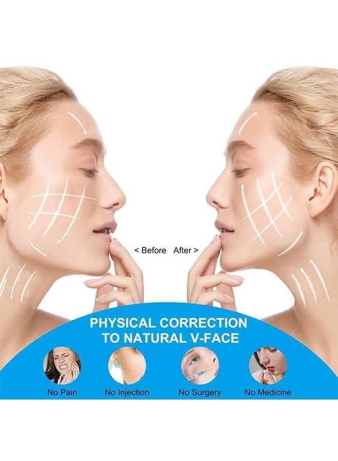 KIIUMI Double Chin Reducer,V Line Mask Face Lifting Strap,Face Lift Chin Strap Sculpting Tool,Reusable Face Shaper and Lifting Belt,Chin Up Eliminator, Exclusive Formula For Efficient Improvement，V Line Lifting Bandage, Beauty Face Sculpting Sleep Mask  - Image 3