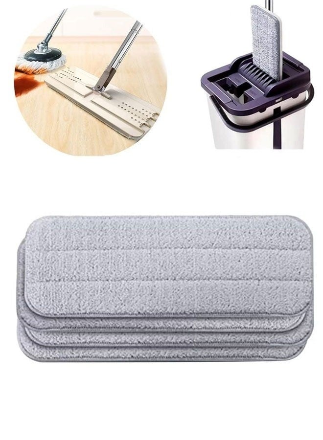 4-Piece Microfiber Mop Cloth, Replacement Mop Pads Cleaning Pads, Washable Reusable Microfiber Floor Pads for Kitchen Home Floor Cleaning - Image 1