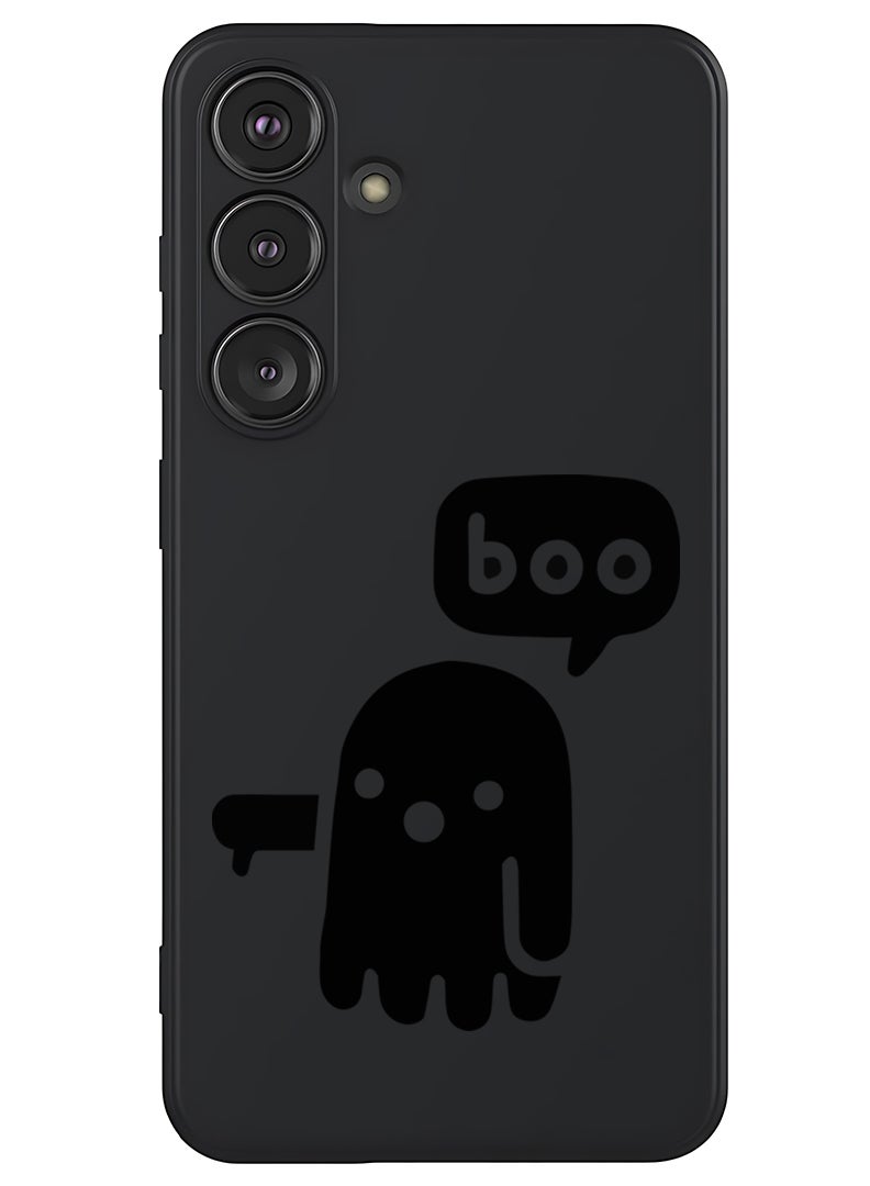 Theodor Protective Slim Fit Case Liquid Silicone Cover with Full Body Protection Anti-Scratch Shockproof Case For Samsung Galaxy S25 (Black) - Boo - Black - Image 1