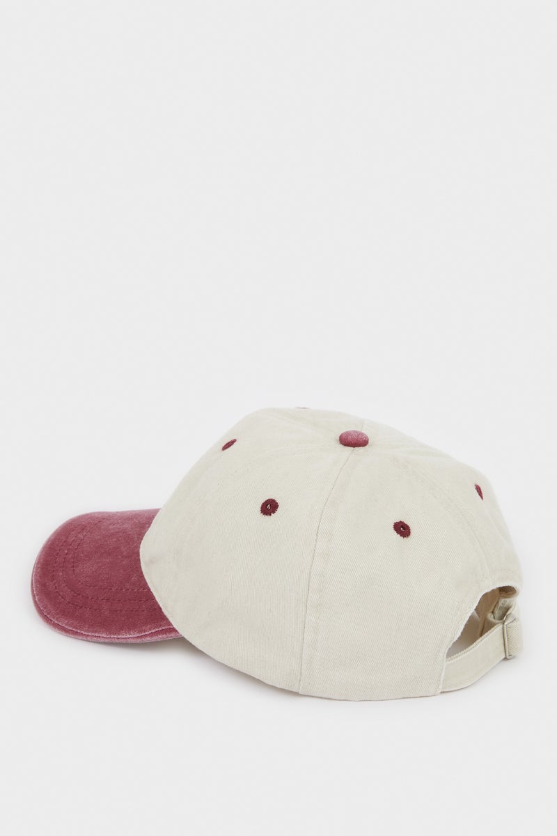 DeFacto Red Man Man Embroidered Cotton Cap Casual - Image 4