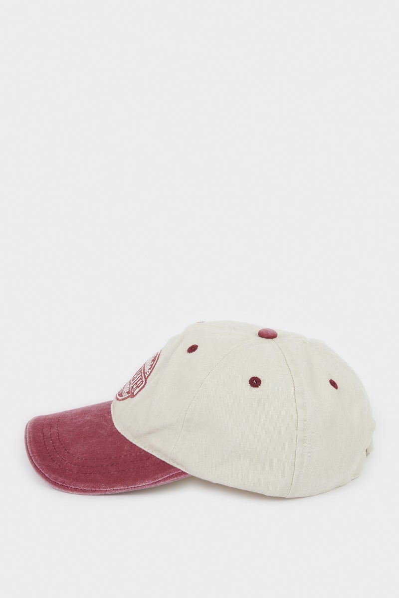 DeFacto Red Man Man Embroidered Cotton Cap Casual - Image 3