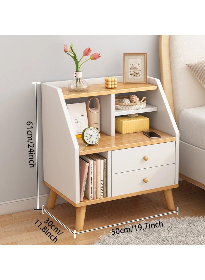 DubaiGallery Wooden Mini Full Set Night Stand House Librero Mute Unique Module Bedside Nordic Wall Mounted Table De Chevet Furniture - Image 4