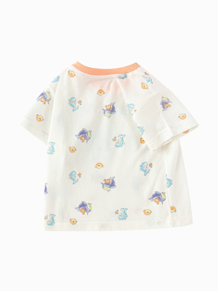 Balabala Boys' Short Sleeve T-Shirt With Full Print Pattern - Image 5