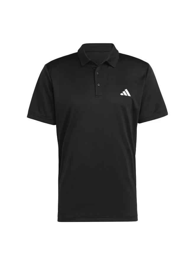 Adidas Adidas Fab Polo Black Polo Shirt (Short Sleeve) Polo Shirts For Men