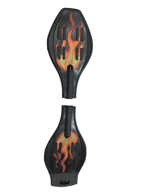 Skate Board Wave Skate Board with Carry Bag .Flash Colorful Light on Wheels (Multi Color and Multi Design) (Orang WaveBoard)