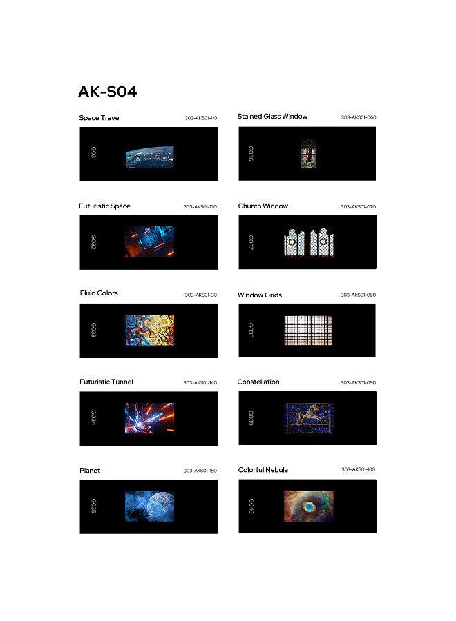 Godox AK-S04 Slide Set Transparencies for Godox AK-R21 Camera Flash Projector, Pack of 10pcs  - Image 2
