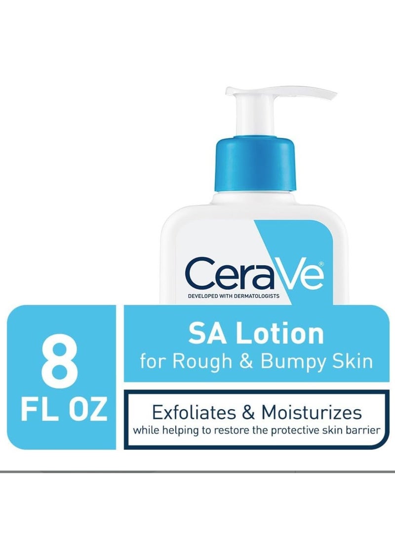 CERA CeraVe SA Lotion for Rough & Bumpy Skin | Vitamin D, Hyaluronic Acid, Lactic Acid & Salicylic Acid Lotion | Fragrance Free & Allergy Tested | 8 Ounce  - Image 2