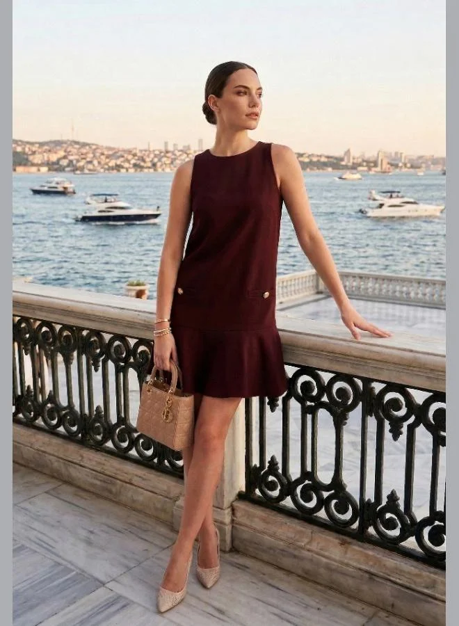 ليلا Lela Sleeveless Mini Dress with Pockets Women's Dress 6525734