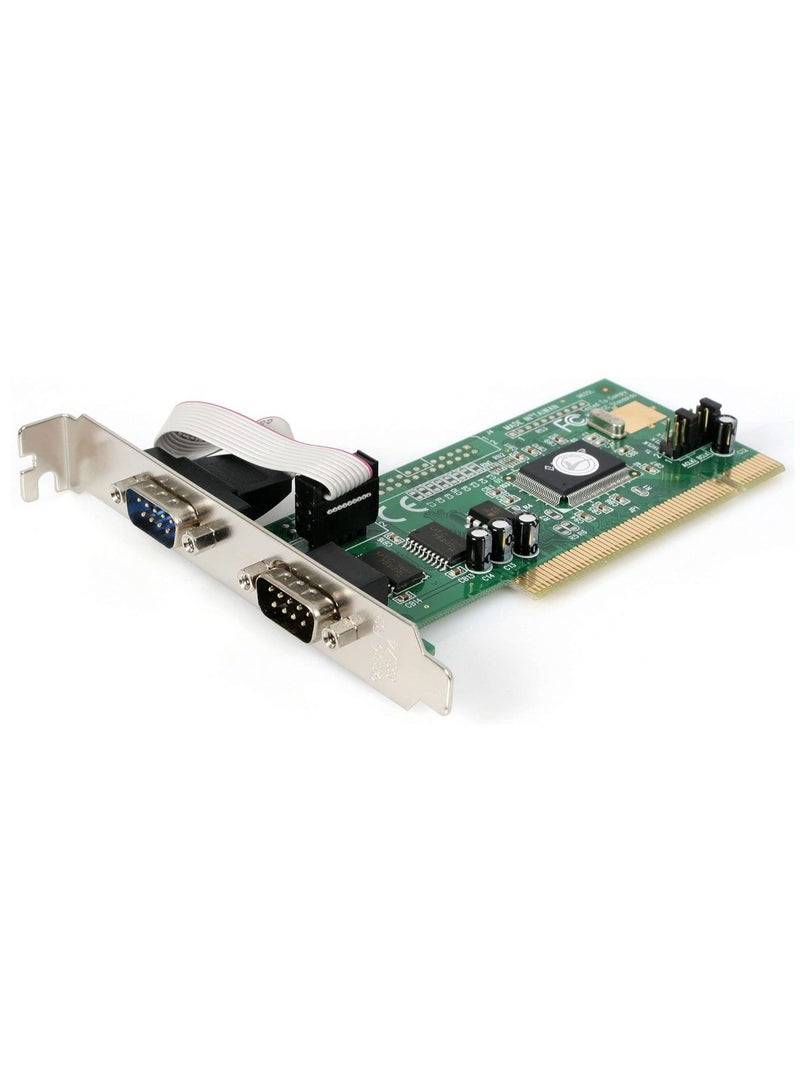 بطاقة محول تسلسلي PCI RS232 بمنفذين PCI2S550 مع UART 16550، محول تسلسلي، PCI RS-232 x 2