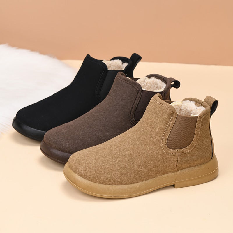 Women's Warm Fleece-Lined Cotton Ankle Boots - Image 4