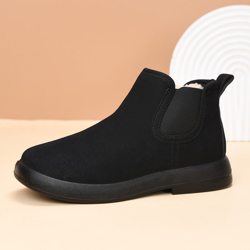 Women's Warm Fleece-Lined Cotton Ankle Boots - Image 5