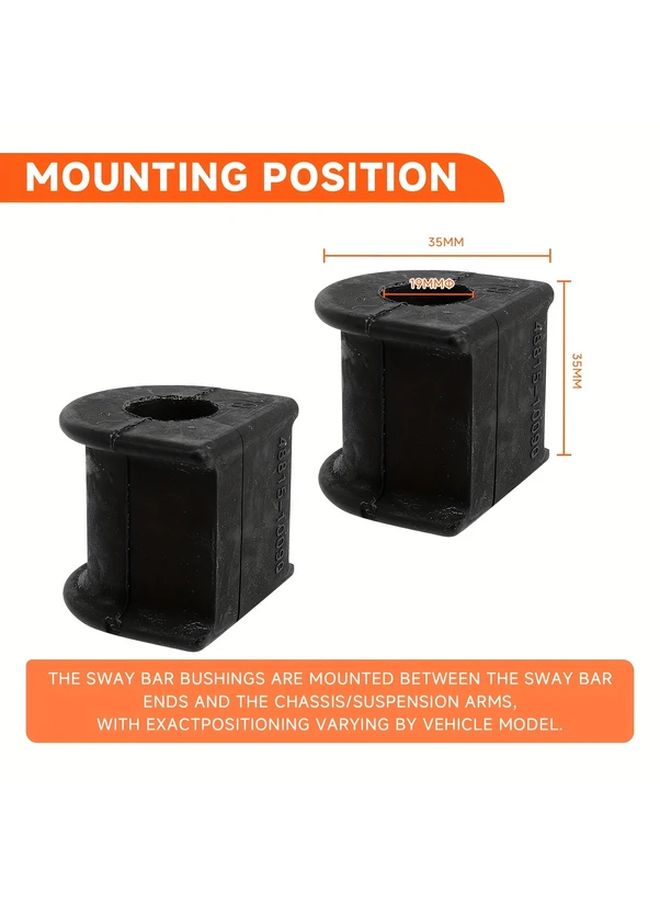 K90551 48815 10090 Rear Stabilizer Sway Bar Bushing Set of 2 for Japanese SUV 1995 2010 - Image 2