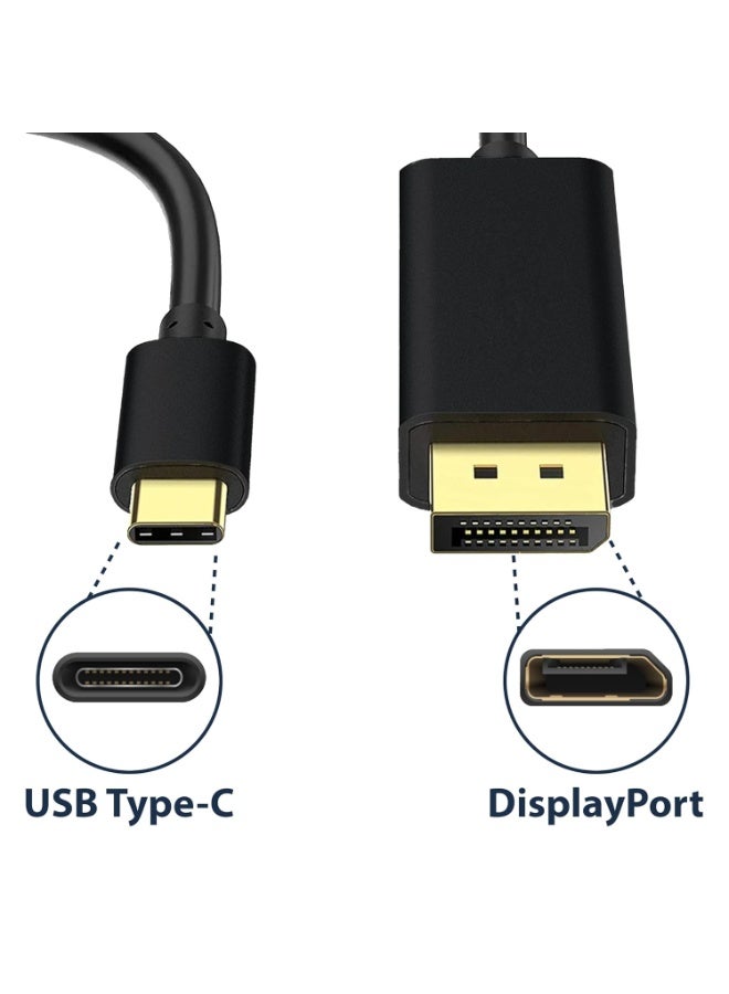 كيبل USB-C إلى منفذ عرض – 1.8 متر عملي وسهل الاستخدام – يدعم 4K عند 60Hz للاستخدام اليومي - Image 2