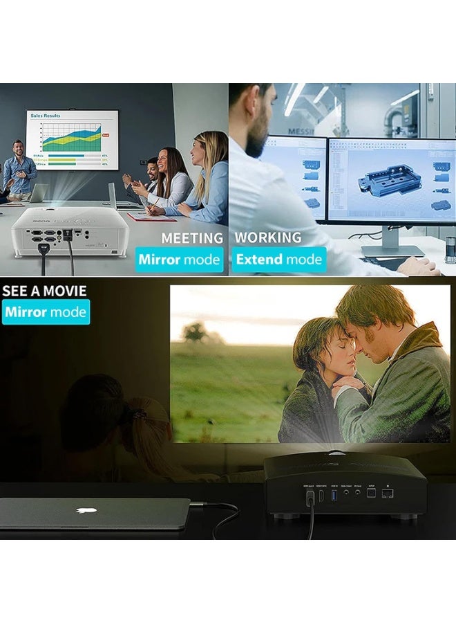 كيبل USB-C إلى منفذ عرض – 1.8 متر عملي وسهل الاستخدام – يدعم 4K عند 60Hz للاستخدام اليومي - Image 4