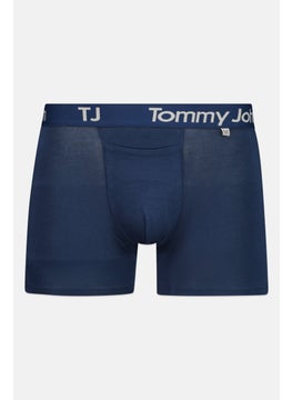 Men 6 inseam Brand Logo Boxer Briefs, Navy