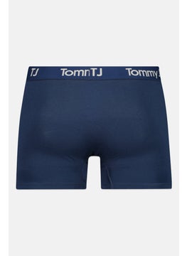 Tommy John Men 6 inseam Brand Logo Boxer Briefs, Navy  - Image 2