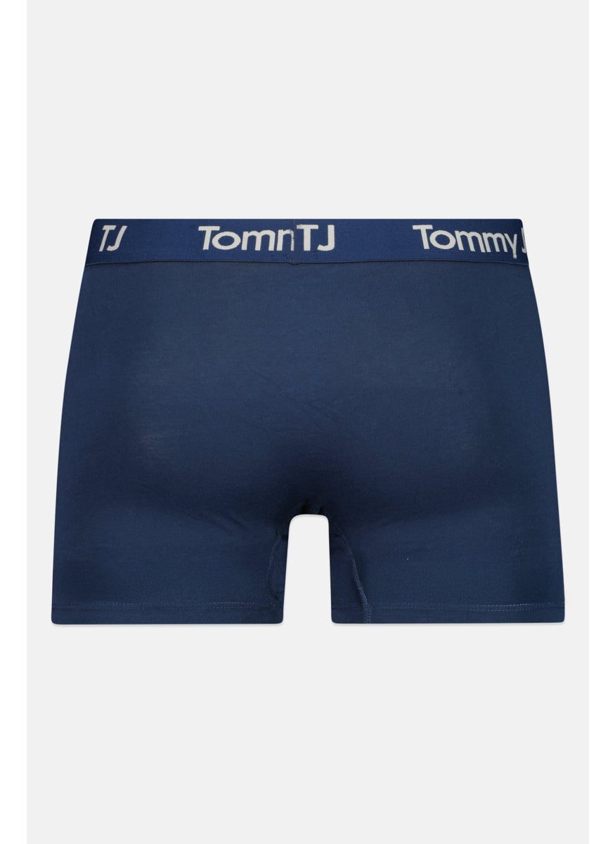 Tommy John - Men 6 inseam Brand Logo Boxer Briefs, Navy - Image 1