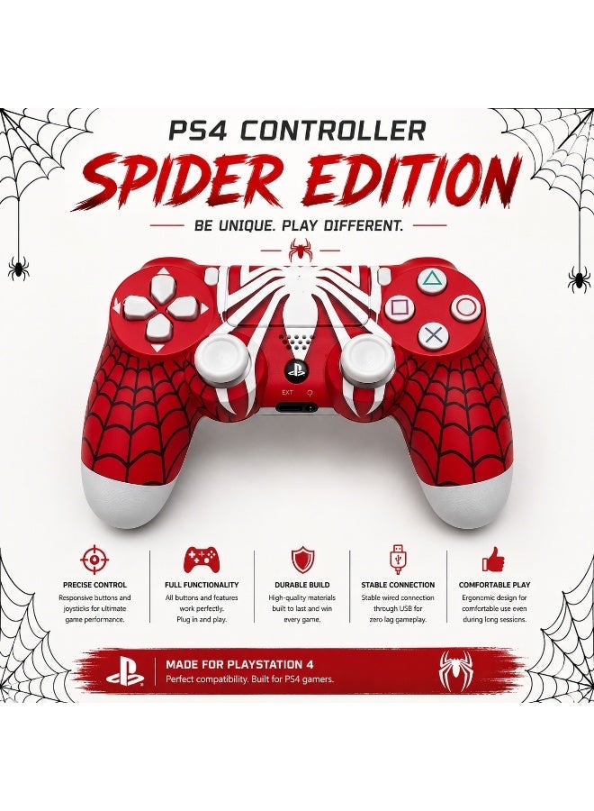 ADMIN TECHNOLOGY PS4 Spider Gamer Edition Controller – Ultimate Gaming Gamepad - Image 1