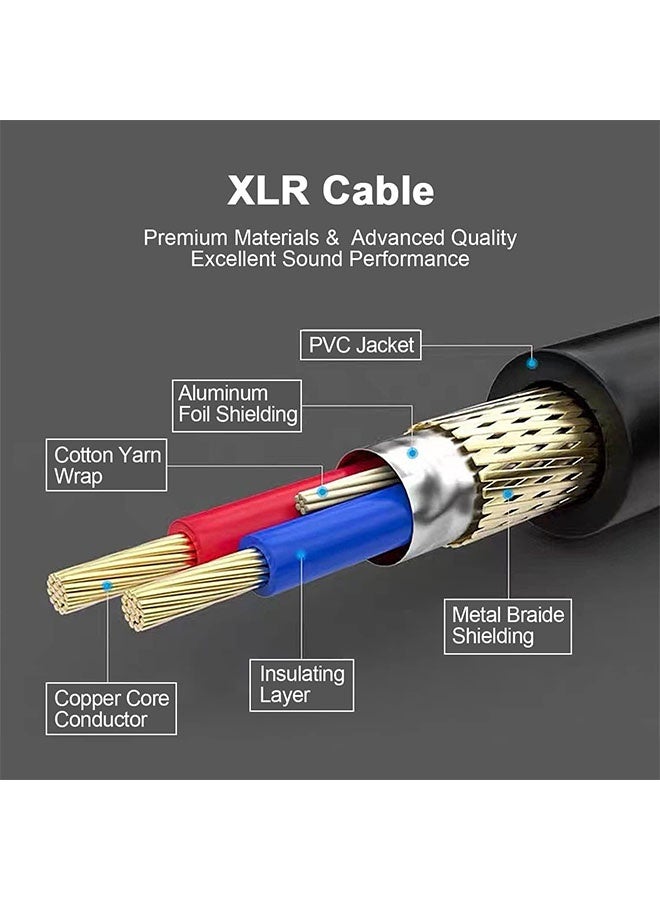 Ocean Microphone Cable Male to Female 3 Pin Cannon Balanced Extension Cable, for Recording Applications, Mixers and Speaker Systems,Flexible and Durable (5 Meters) - Image 5