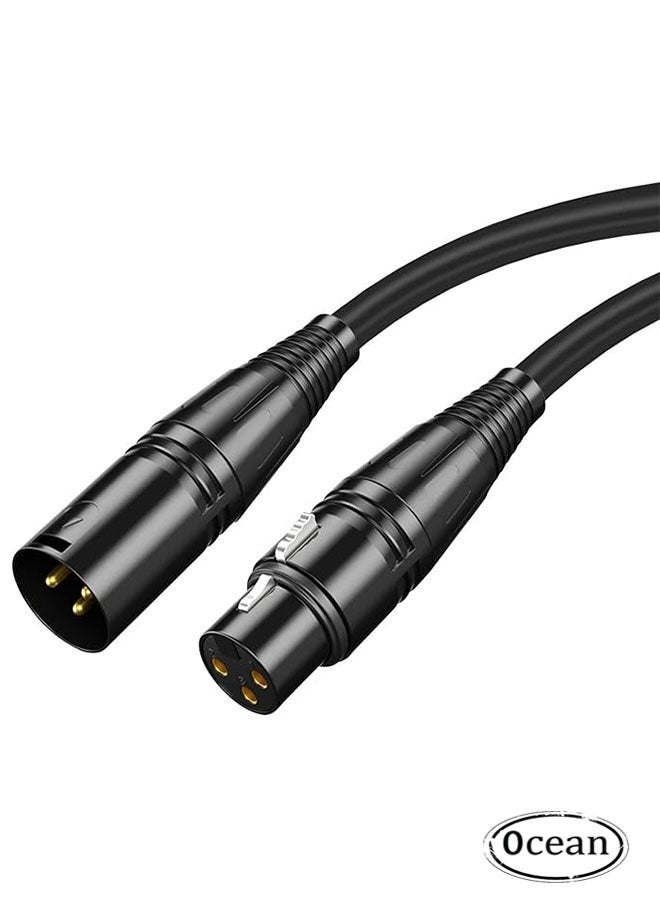 Ocean Microphone Cable Male to Female 3 Pin Cannon Balanced Extension Cable, for Recording Applications, Mixers and Speaker Systems,Flexible and Durable (5 Meters) - Image 1