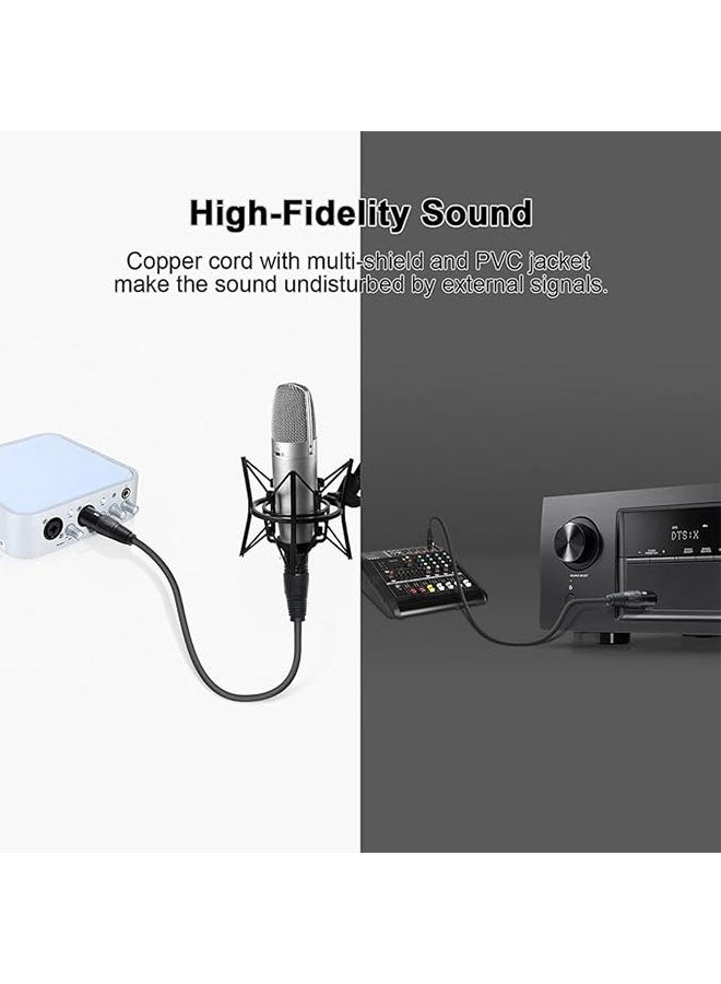 Ocean Microphone Cable Male to Female 3 Pin Cannon Balanced Extension Cable, for Recording Applications, Mixers and Speaker Systems,Flexible and Durable (5 Meters) - Image 3
