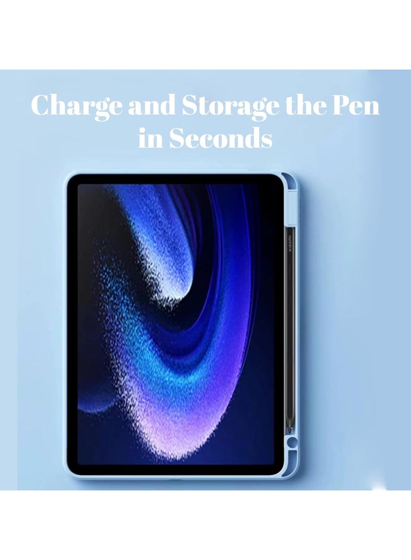 Heavy Duty Case Case Compatible with Xiaomi Mi Pad 6/6 Pro 2023 11.2 inch,360° Rotating Stand Smart Tablet Cover,Hard PC Back Shell Slim Case Hard Shell Folio Case Cover,Auto Sleep/Wake Tablet Case - Image 5