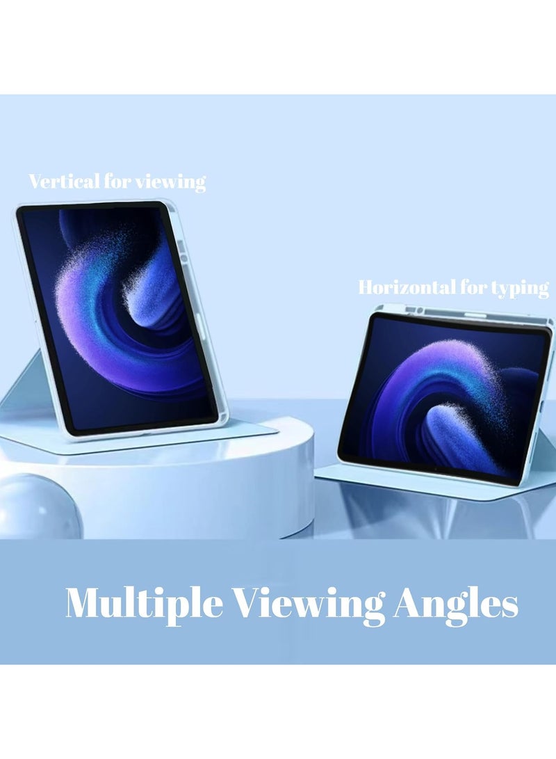 Heavy Duty Case Case Compatible with Xiaomi Mi Pad 6/6 Pro 2023 11.2 inch,360° Rotating Stand Smart Tablet Cover,Hard PC Back Shell Slim Case Hard Shell Folio Case Cover,Auto Sleep/Wake Tablet Case - Image 2